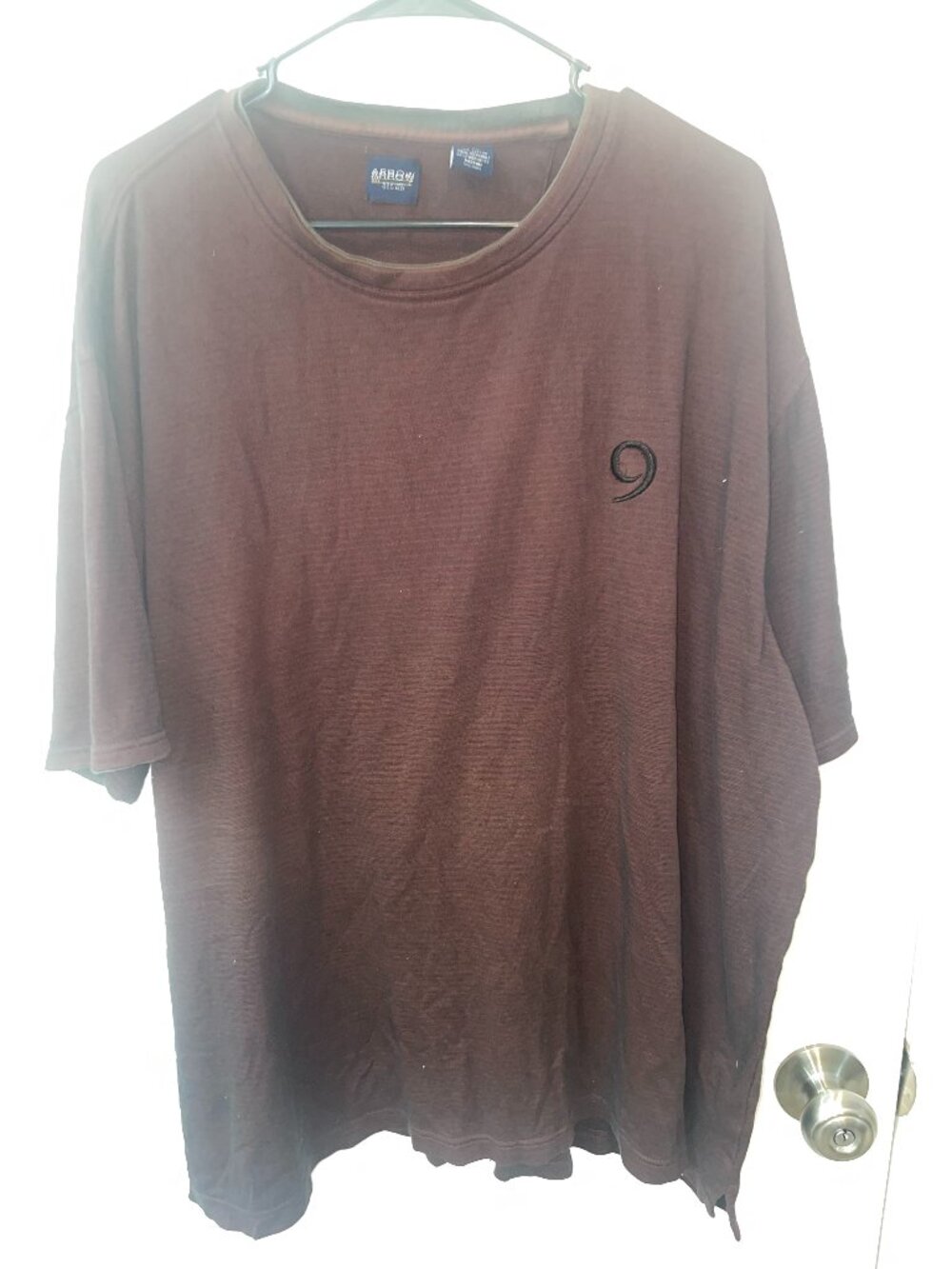 Burgundy T-Shirt with Number 9